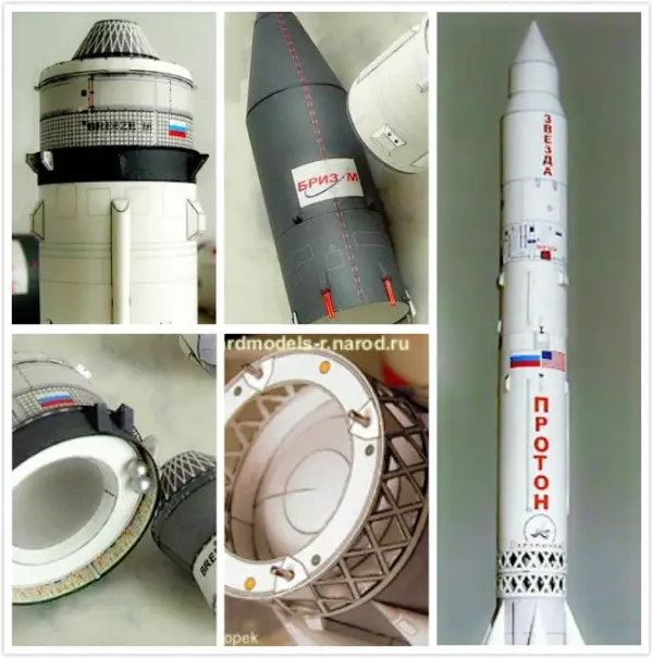 Soviet Proton Rocket 3D Papercraft Model - Image 5