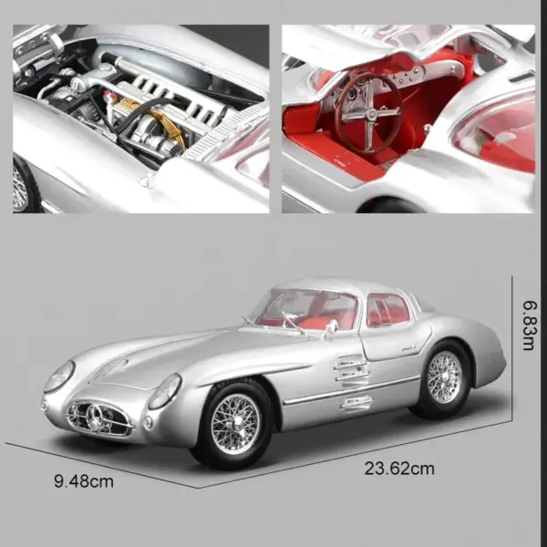 Maisto 1:18 Mercedes-Benz 300 SLR Vintage Diecast Model - Image 2