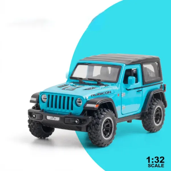 1/32 Wrangler Rubicon Alloy Diecast Model Car - Image 9