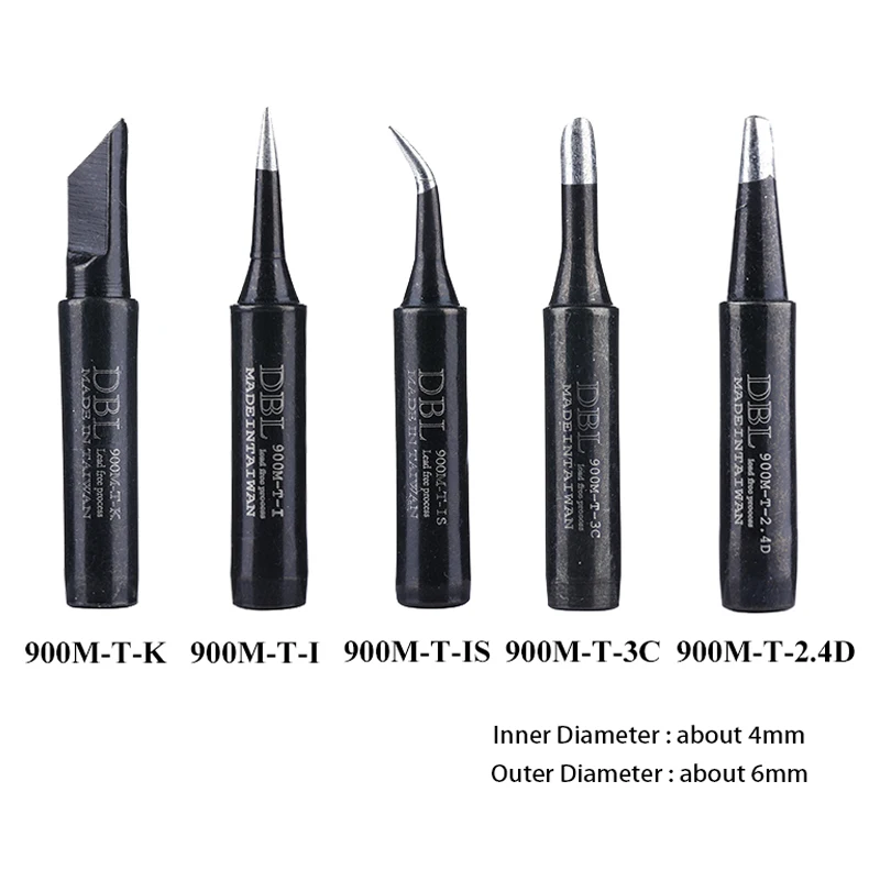 10PCS 900M-T Lead-Free Soldering Iron Tips Set 2 10PCS 900M-T Lead-Free Soldering Iron Tips Set - Image 2