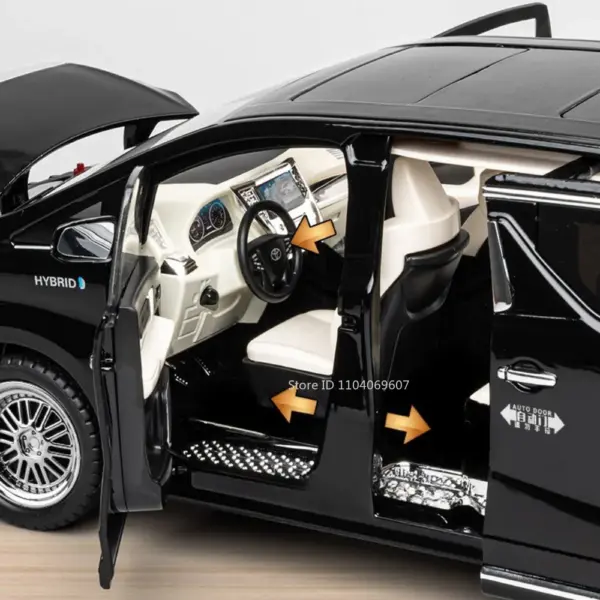 1:18 Scale Alphard Diecast Car Model with Sound - Image 4