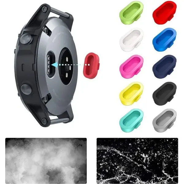 10PCS Charger Port Protectors for Garmin Watches - Image 2