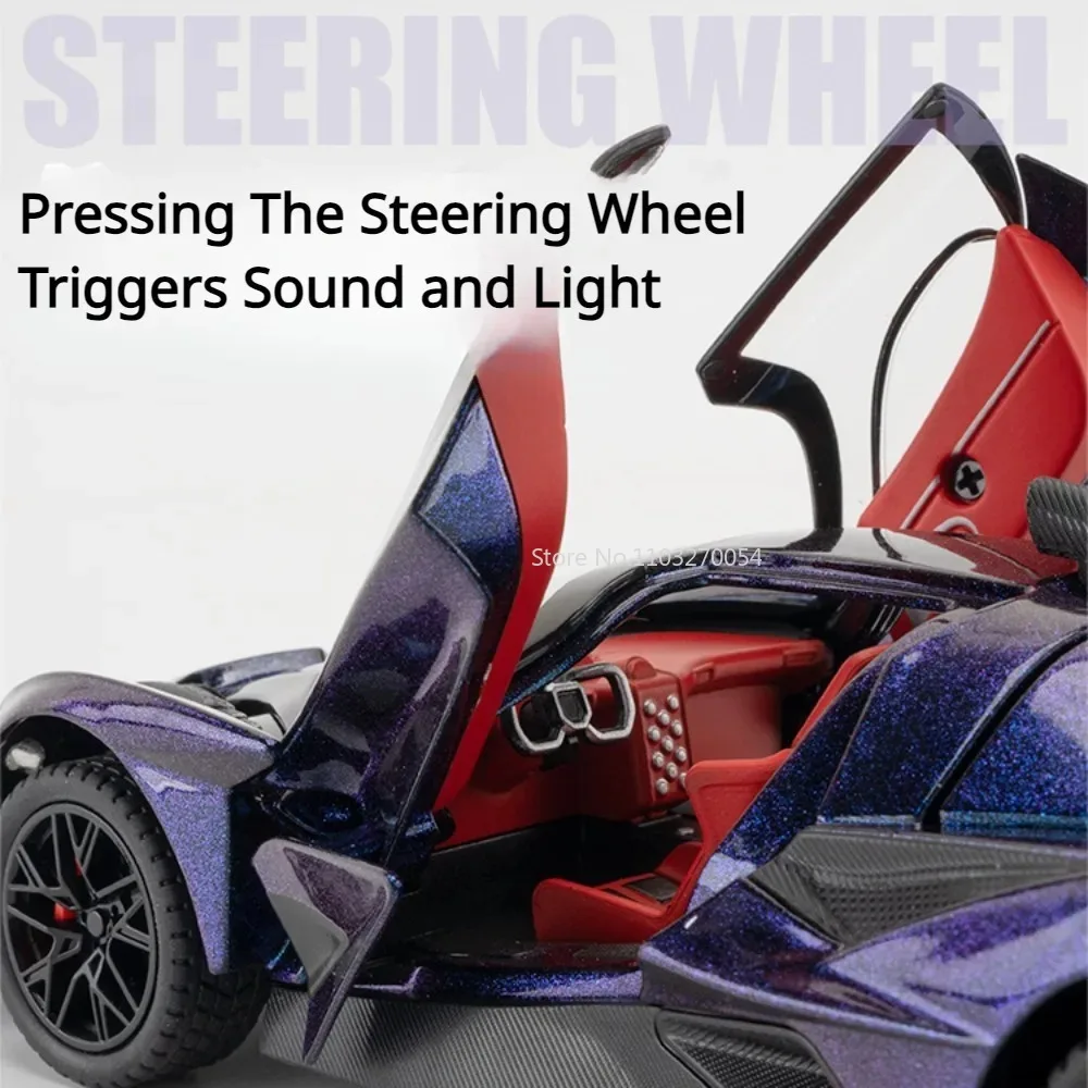 1/24 Apollo EVO Supercar Diecast Model Car 4 1/24 Apollo EVO Supercar Diecast Model Car - Image 4