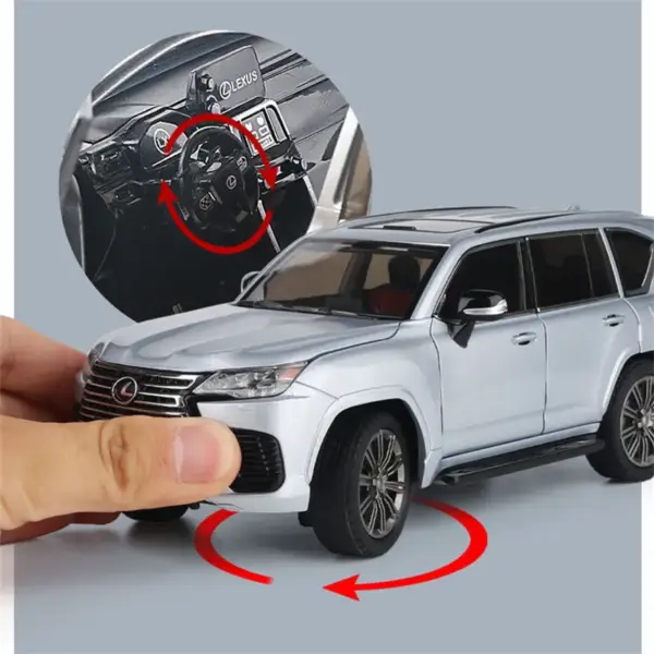 1:24 Diecast Metal LX600 SUV Model Car - Image 2