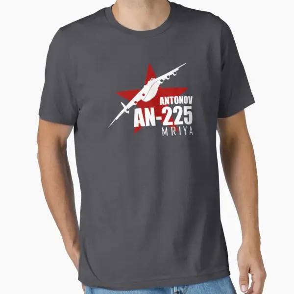 An-225 Mriya Digital Print Cotton T-Shirt - Image 7