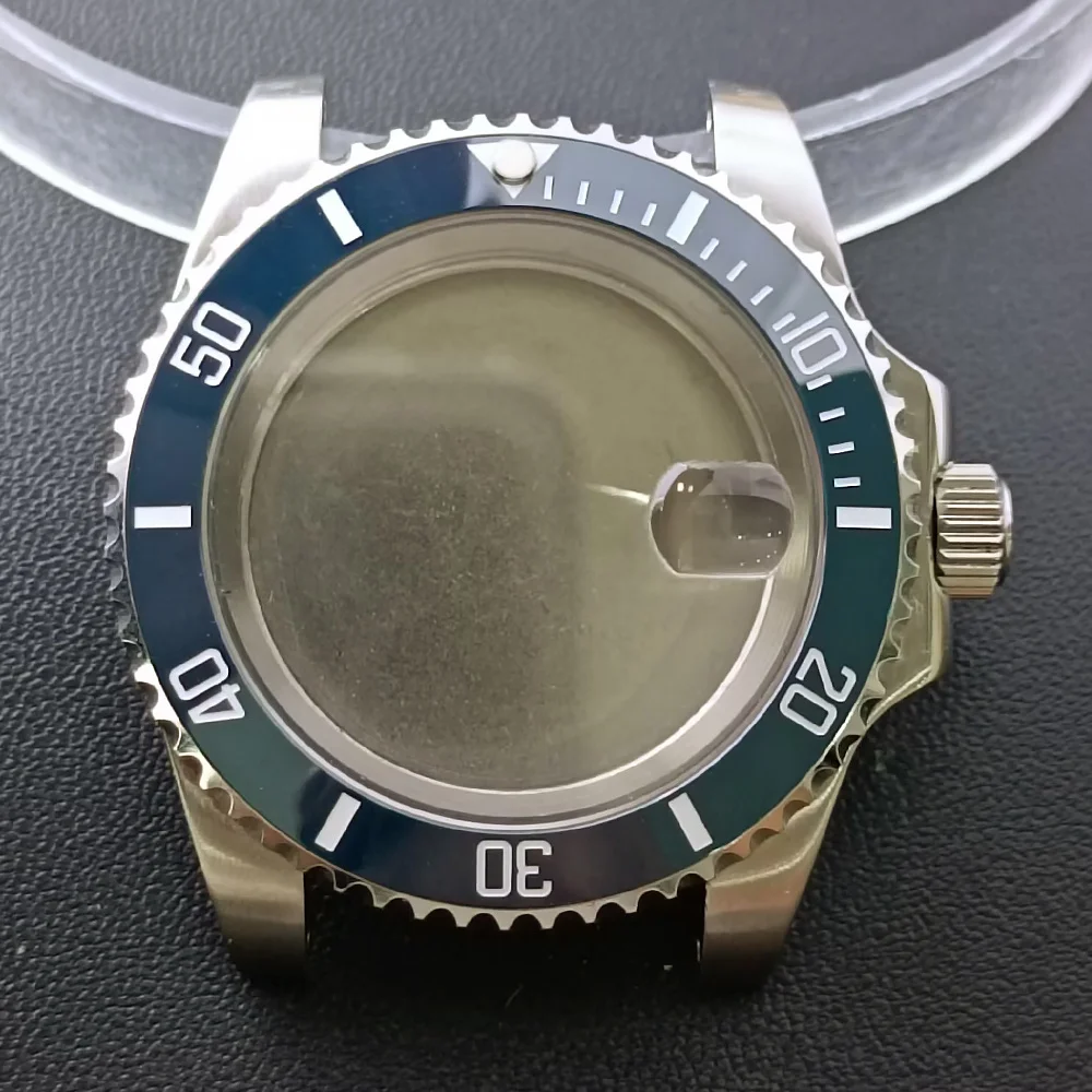NH35 GMT Steel Watch Case 40.5mm Silver 110 NH35 GMT Steel Watch Case 40.5mm Silver - Image 110