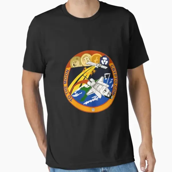 Crypto Coin to the Moon Cotton T-Shirt - Image 8