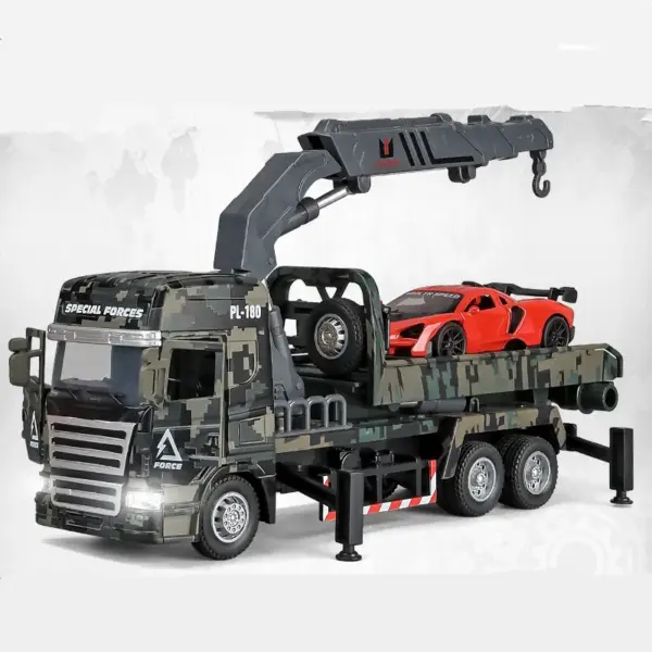 1:32 Alloy Rescue Trailer Model Toy - Image 7