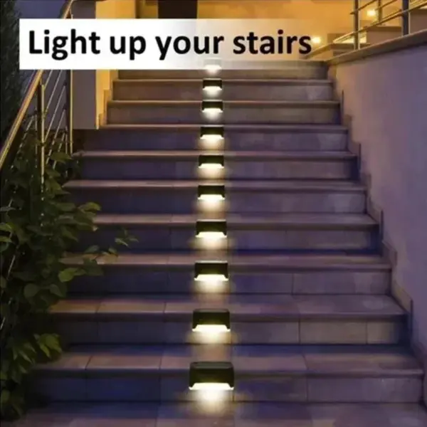 Solar LED Deck and Step Lights Set - Image 3