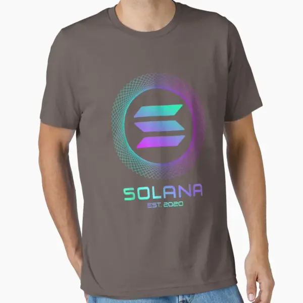 Solana SOL Cryptocurrency Cotton T-Shirt - Image 11