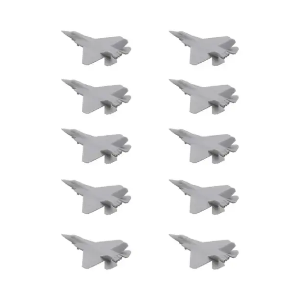 10PCS J-35 Military Plane Models Uncolored - Image 7
