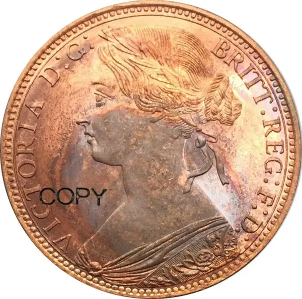 Victoria 1871 One Penny Replica Coin - Image 2