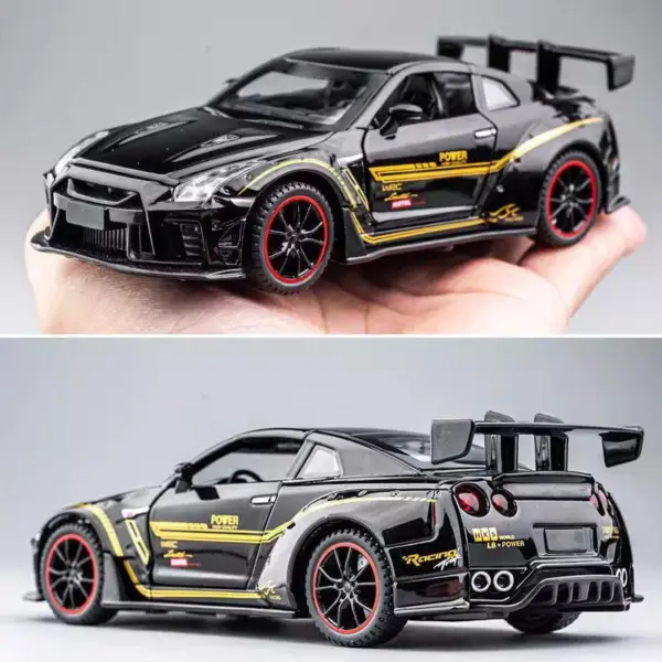 1:32 Diecast Nissan GTR R35 Sports Car Model - Image 3