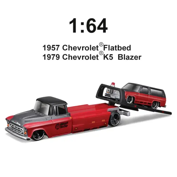 Maisto 1:64 Diecast Transport Trailer Set - Image 6