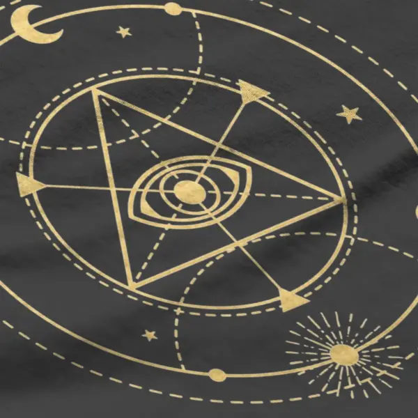 Enlightenment Sacred Geometry Cotton T-Shirt - Image 3