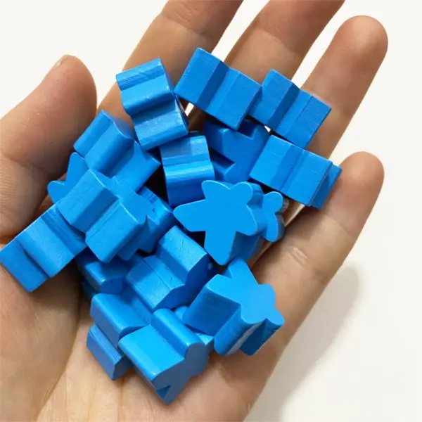 100PCS 16mm Wooden Meeples for Tabletop Games - Image 13