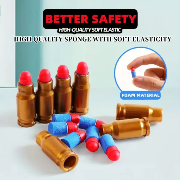 Shell Ejecting Foam Toy Gun with Bullets - Image 5