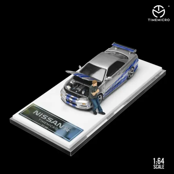 Nissan GTR34 Die-cast Car Model 1:64 Scale - Image 7