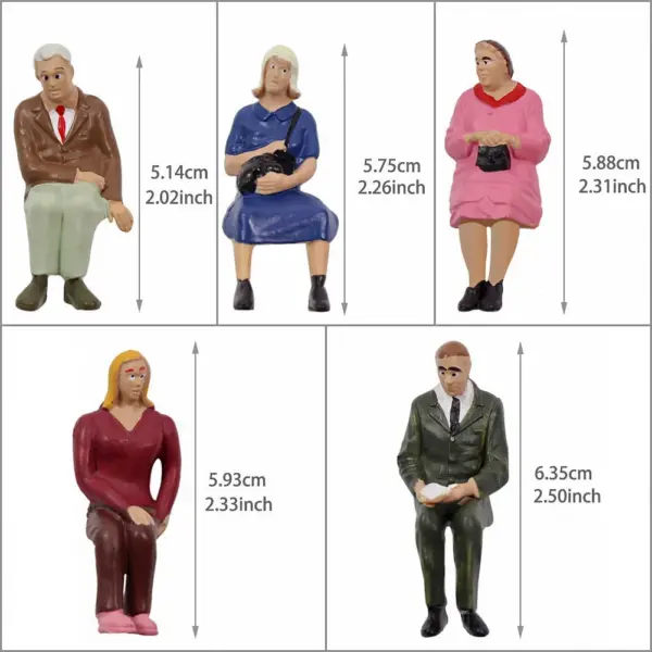 G Scale Model Seated Figures Set of 6 or 12 - Image 3