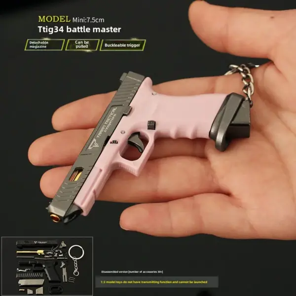 Mini Gun Charm Keychain Glock Model 1:3 Scale - Image 12