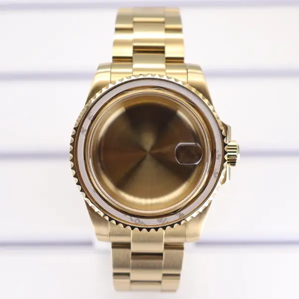 Gold 40mm Watch Case for Seiko Eta Miyota - Image 10