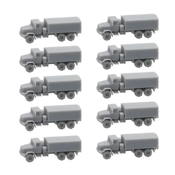 10PCS Resin KrAZ-6322 Military Vehicle Models - Image 10