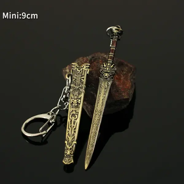 China Ancient Sword Keychain Mini Metal Katana - Image 8