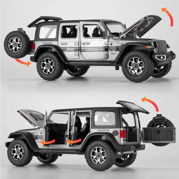 1:22 Scale Diecast Wrangler SUV Model Toy - Image 2
