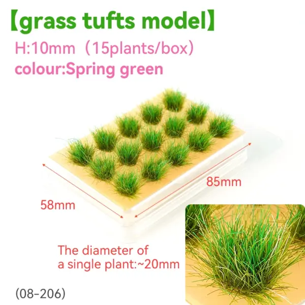 15pcs Miniature Flower Grass Clusters 8mm-10mm - Image 7