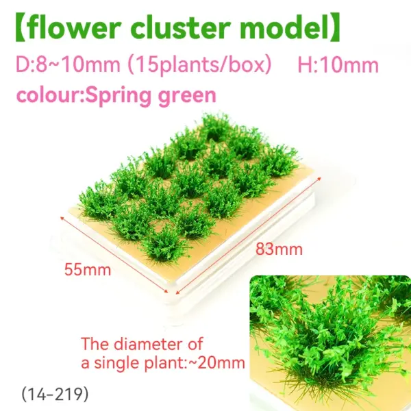15pcs Miniature Flower Grass Clusters 8mm-10mm - Image 13