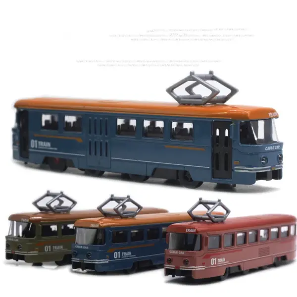 90 Scale Alloy Retro Tram Model - Image 5
