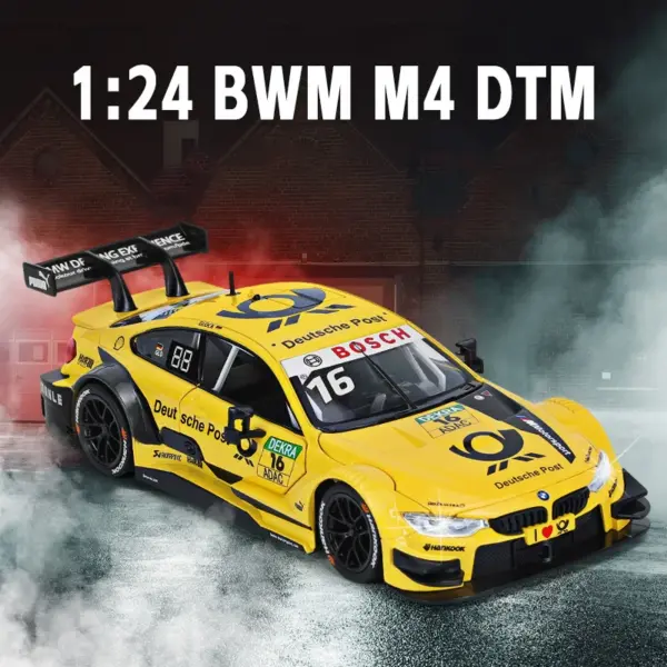1:24 BMW M4 DTM Metal Diecast Car Model - Image 3