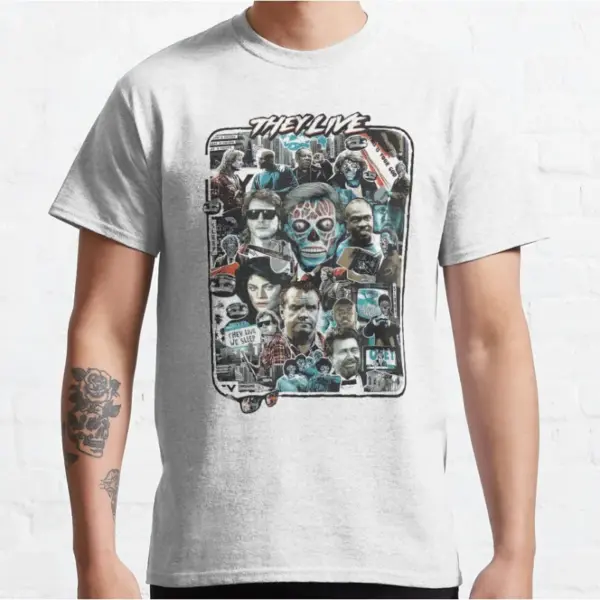 They Live Retro Horror Graphic T-Shirt S-6XL - Image 3