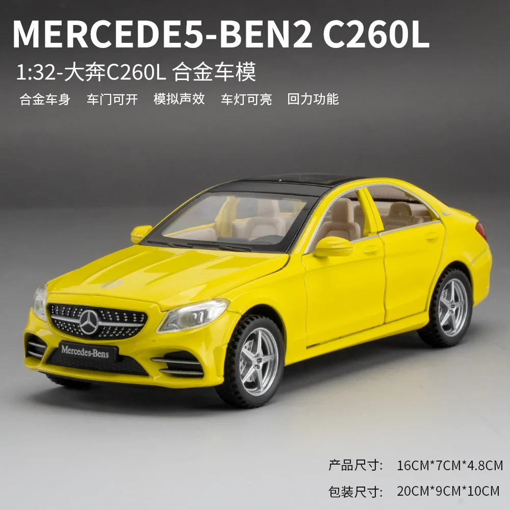 WELLY 1/32 Benz C260 Alloy Diecast Car 8 WELLY 1/32 Benz C260 Alloy Diecast Car - Image 8