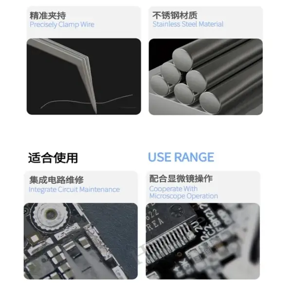 Stainless Steel Aax-17 Repair Tweezers - Image 3