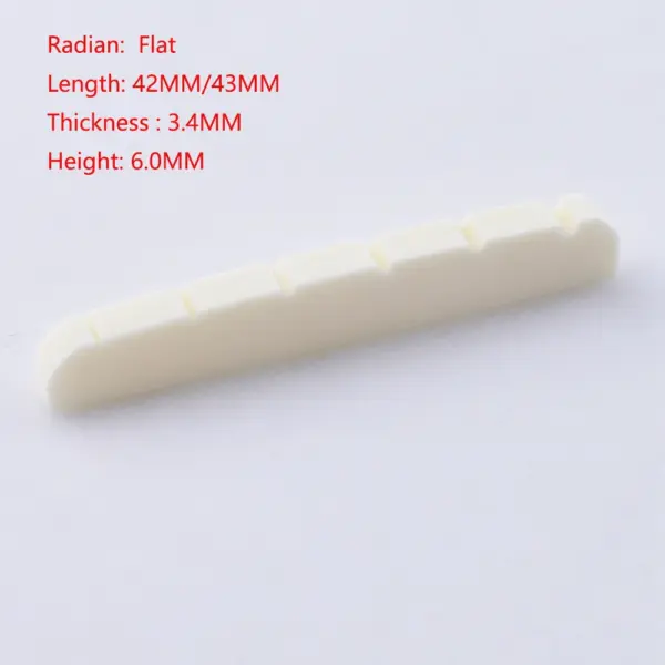 Real Slotted Bone Nut for Electric Guitars - Image 5