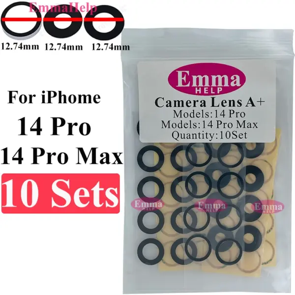 EmmaHelp 10-Pack Rear Camera Lens for iPhone Models - Image 19