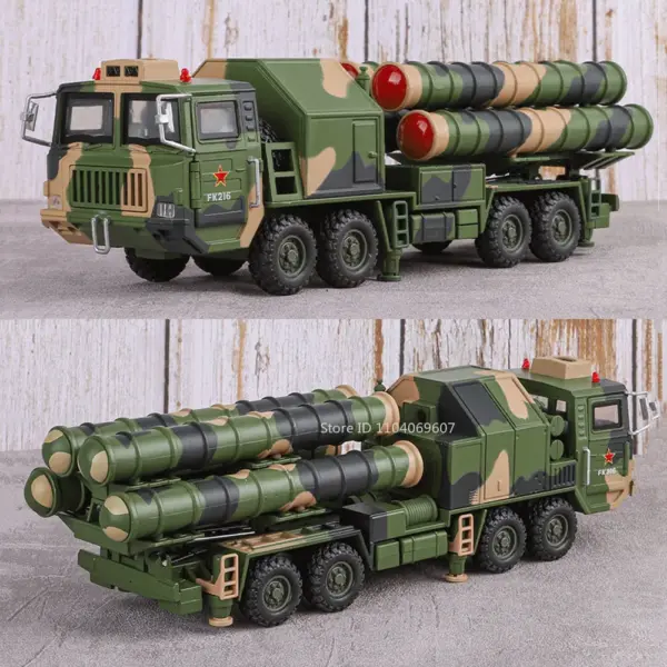1:40 Scale HQ-9 Diecast Model Anti-aircraft Vehicle - Image 6