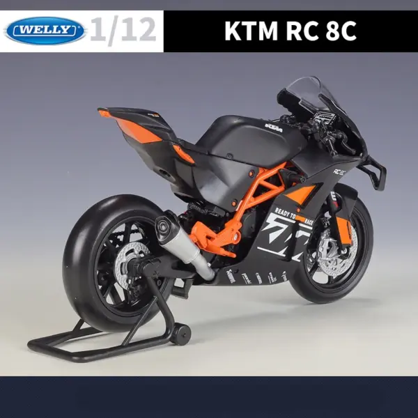 1:12 KTM RC 8C Diecast Motorcycle Model - Image 5
