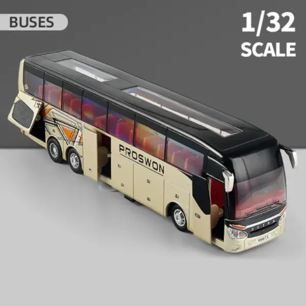 Alloy Tourist Bus Model Scale 1:32 with Sound - Image 12