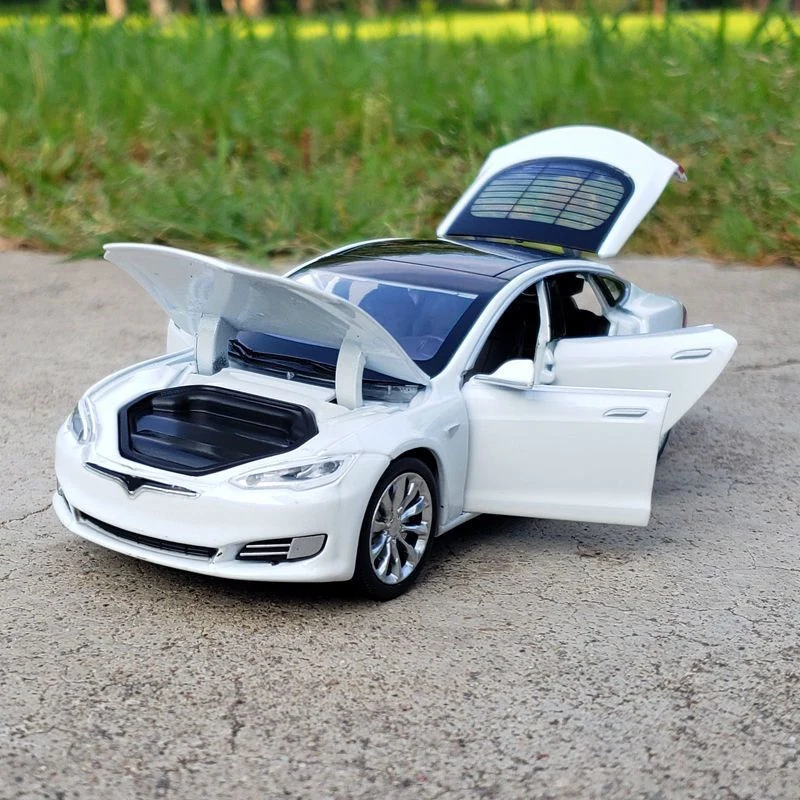 1:32 Alloy Model S Model 3 Car Diecast 3 1:32 Alloy Model S Model 3 Car Diecast - Image 3