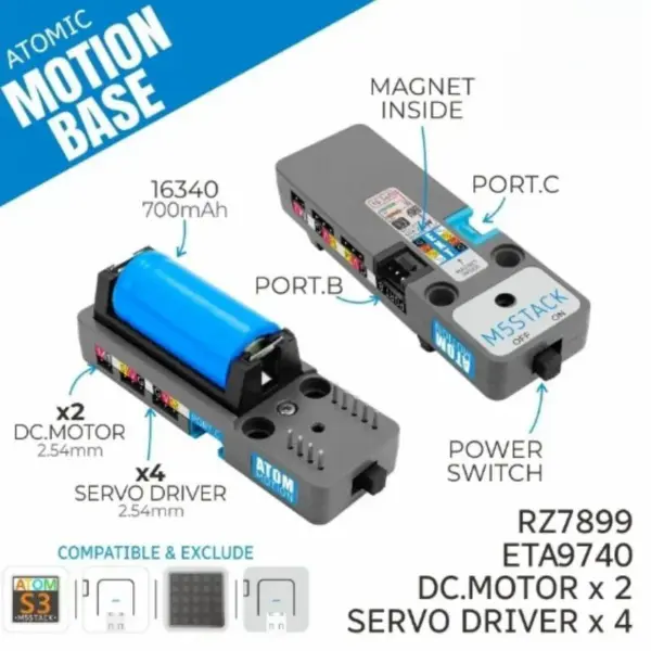 Atomic Motion Base for ATOM Controllers A090 - Image 3