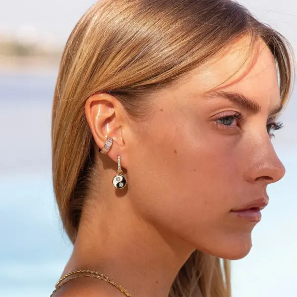 Gold Plated Stainless Steel C-shape Ear Clips - Image 3