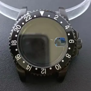 NH35 GMT Steel Watch Case 40.5mm Silver 205 Scb941ad66bae4551912110afb8142bc95