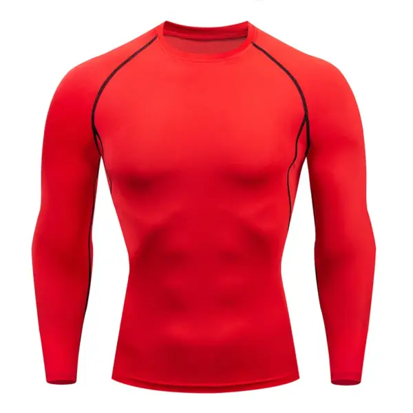 Men's Compression Long Sleeve Turtleneck Shirt - Image 7