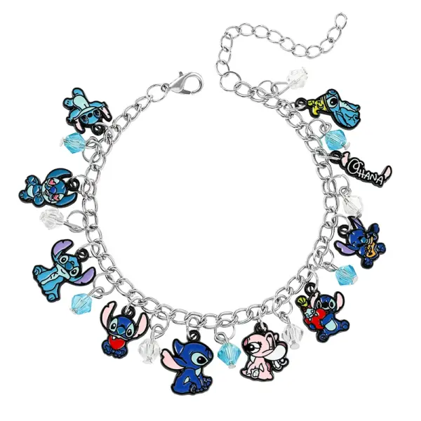 Stitch Silver Plated Charm Bracelet for Women - Image 8