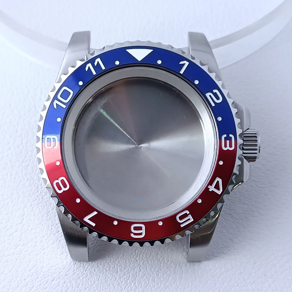 40.5mm Stainless Steel GMT Watch Case NH35/NH36 130 40.5mm Stainless Steel GMT Watch Case NH35/NH36 - Image 130