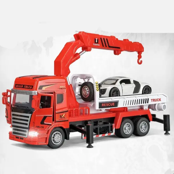 1:32 Alloy Rescue Trailer Model Toy - Image 4