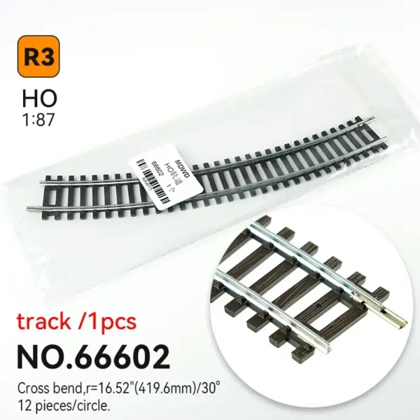 HO Scale 1:87 Nickel Silver Curved Track Model - Image 17