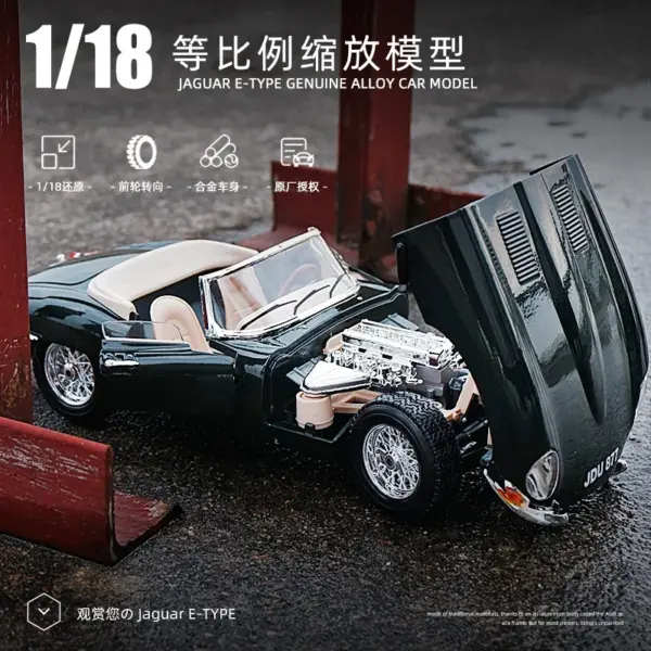 Diecast 1:18 Jaguar E-type Coupe Model - Image 2